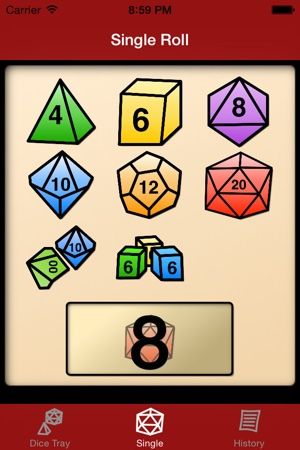 Dice Tray Screenshot